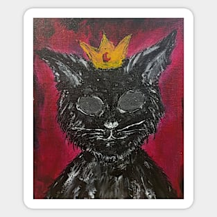 The Crowned Cat Sticker